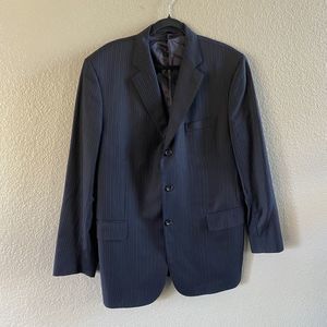 BROOKS BROTHERS Blazer Mens 45  Blue Pinstripe 1818 Regent Loro Piana Wool Italy